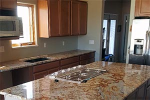 African Canyon Countertops & Tahoe Stone Cabinets